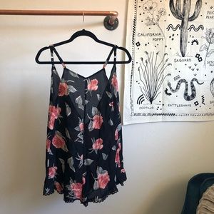 Stone Cold Fox Floral Romper